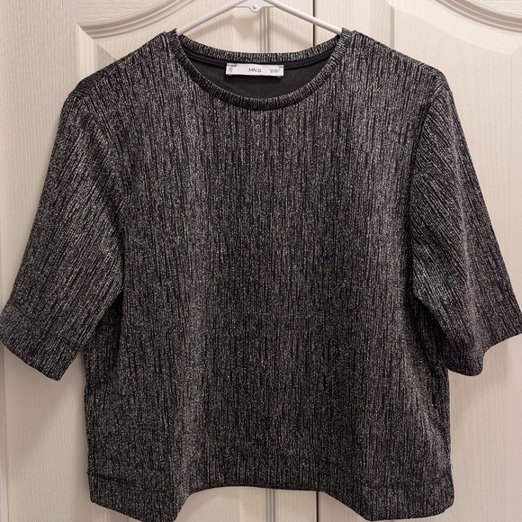Mango Lurex Knitted Tee - Picture 2 of 4